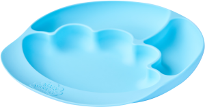 Nana's Manners Talerzyk silikonowy niebieski z przyssawką