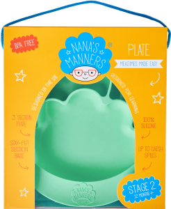 Nana's Manners Green talerzyk w opakowaniu