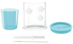 GRABEASE Zestaw kubków treningowych ze słomką TURKUS