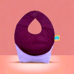 Nana's Manners Etap 2 Śliniak wodoodporny dwustronny 0% plastiku Lilac + Purple bawełna woskowana