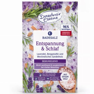 Dresdner Essenz RELAKS & SEN - sól do kąpieli z solą EPSOM 60g